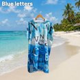 thumbnail image 1 of Quick Dry Hooded Towel Robe Plus Size Microfiber Changing Cover Up for Beach Swim Travel, 1 of 7
