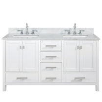 Design Element Valentino 60" Double Sink Vanity in White