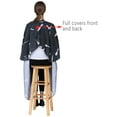 thumbnail image 6 of Barber Hair Cutting Cape with Snap Closure, Perfehair Salon haircut Cape Cover for Clients, Black, 6 of 8