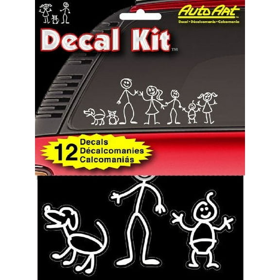 Chroma Graphics 5309 Decal Kitz 6" X 8" Stick People Self-Adhesive Decal Kit