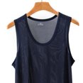 thumbnail image 4 of Ceisia Men's Mesh Breathable Tank Top Lightweight Sleeveless Undershirt for Daily Wear Navy XXXL Big & Tall Gifts for Father, 4 of 8