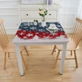 thumbnail image 3 of BANET Christmas Tablecloth with Tree Decorations, Square, Washable Table Cover for Festive Party Picnic Dinner Decor White, 3 of 7