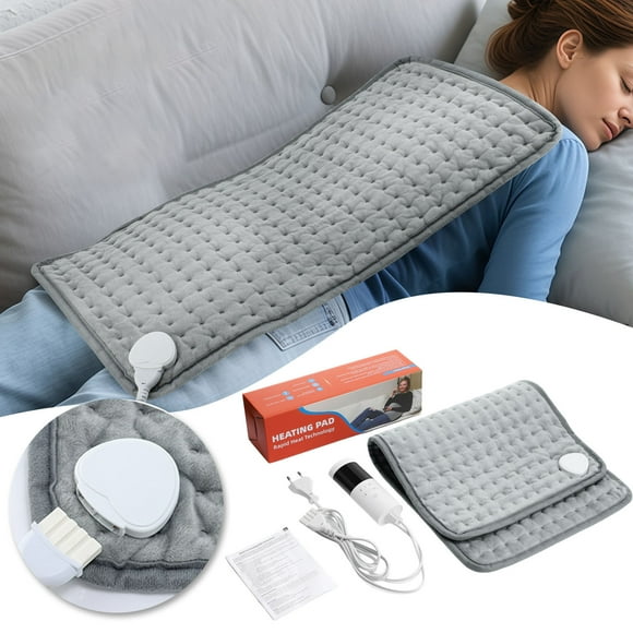 Large Heating Pad with Multiple Timers for Back Neck and Menstrual Machine Washable Auto Shut Off Heating