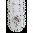 thumbnail image 1 of H0971-RS Napperon Rond en Rose Anglaise , 12 Po., 1 of 1