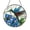 Acrylic 3.5 Inch, variant on Hummingbird Floral Window Suncatcher, Faux Glass Inspired Art for Nature Themed Rooms and Gift Ideas