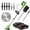 Green, variant on Weed Eater with 3 Types Blades, Cordless Weed Wacker for Lawn Garden, Stringless Trimmer Battery Powered Electric Cutter, Green