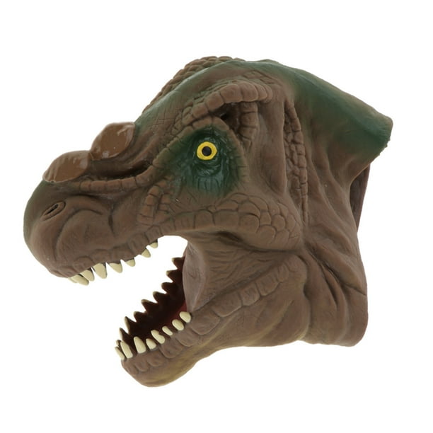 Cabeza de Marioneta de mano Juguetes Guantes Tyrannosaurus Modelo Juguete para marrón Hugo Tyrannosaurus de simulación