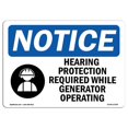 thumbnail image 1 of SignMission OS-NS-A-1824-L-13399 Panneau d'Avertissement OSHA de 18 x 24 Po - Protection Auditive Requise, 1 of 1