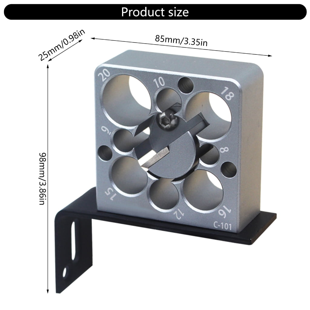 Adjustable Wooden Dowel Maker Jig Tool Kit For Precise Drilling With 8 Hole Size