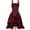 Wine, variant on Gufahion Summer Womens Dresses Sundresses for Women Sizes 4-18 Women's Fashion Suspenders Corset Sleeveless Solid Formal Dress Young Adult, Red, Gifts for Her