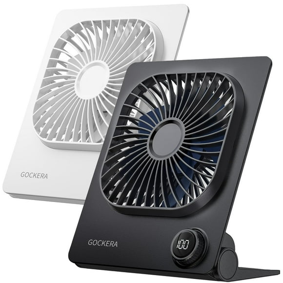 Ventilador de escritorio GOCKERA de 6.61 pulgadas, batería ultrafina de 5000 mAh, 100 velocidades