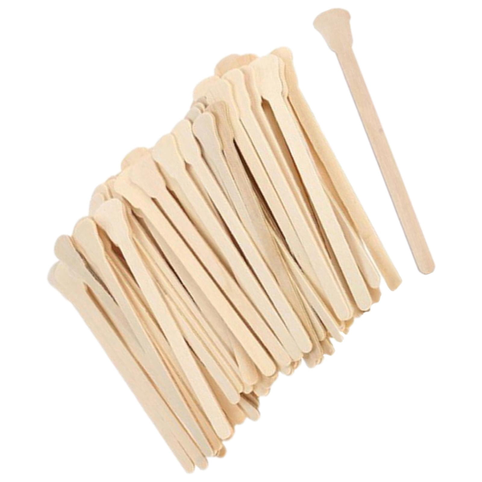 Stgfyxgs 5x100x Wooden Stick Disposable for Home Eyebrow