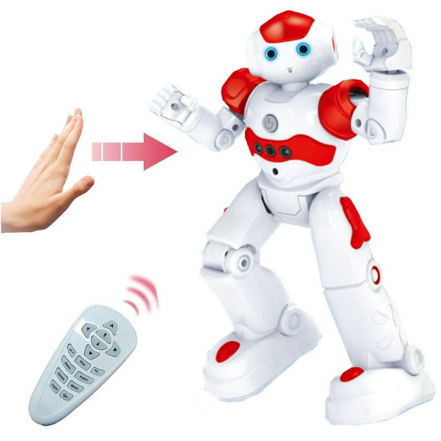 Robot de Commande à Distance Jouets Robots de Danse de Marche Programmable Intelligent Intelligent Geste Détection Apprentissage pour 7-14 Enfants Bleu