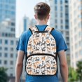 thumbnail image 6 of POLERO 17 Inch Backpack for Girls, Polyester Adjustable Padded Straps Comfortable School Backpack, Puppy Pattern, 6 of 10