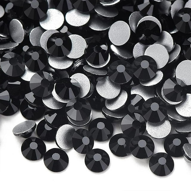 Flat Back Nail Crystals, Glass Crystal Rhinestones for Craft Nails Dance Costumes