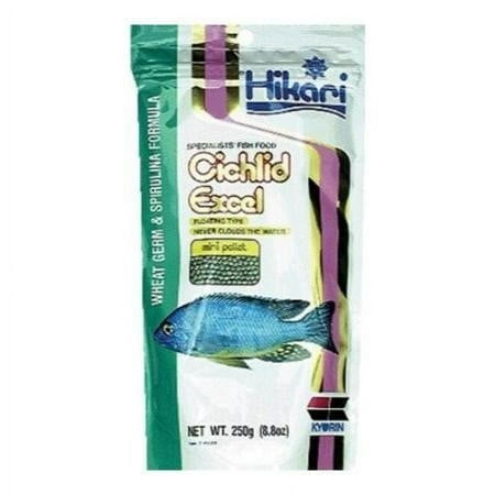UPC: 0042055142281 | Hikari Cichlid Excel Mini Pellet Fish Food 8.8 Oz
