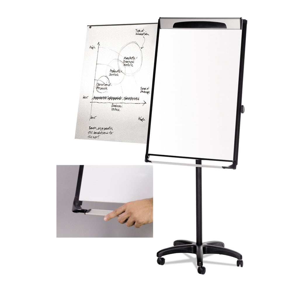 MasterVision Platinum Pure White Dry Erase Board Easel
