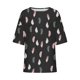 thumbnail image 4 of Fiudx Ofertas Relámpago Blusa Holgada Estampada con Manga 3/4, Informal, a La Moda, para Mujer, 4 of 5