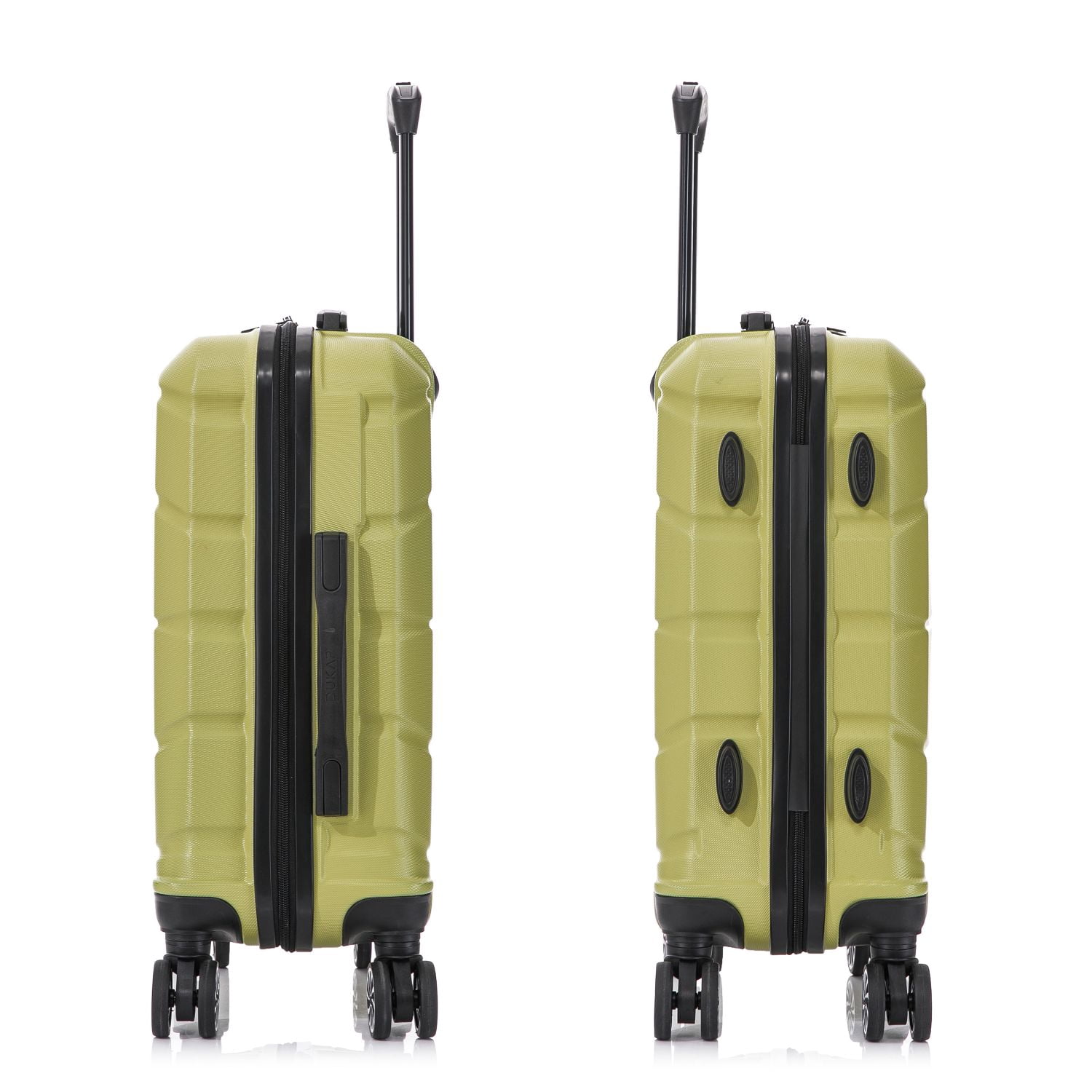 DUKAP SENSE 20" Hardside Lightweight Carry On Luggage with Spinner Wheels, Handle and Trolley, Green