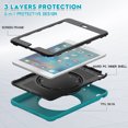thumbnail image 3 of Case de tabletas para iPad Mini 1/2/3, cubierta protectora a prueba de golpes de servicio pesado con soporte giratorio de 360 grados Ikkle iPad mini 1/2/3, 3 of 10