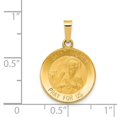 thumbnail image 2 of 14k Yellow Gold Polished and Satin St. Andrew Medal Pendant - .9 Grams - Measures 23x15.5mm Wide, 2 of 2