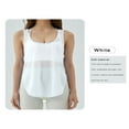 thumbnail image 2 of Women Vest Sleeveless U Neck See Through Loose Summer Split Tops, 2 of 4
