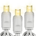 thumbnail image 1 of Queens of Christmas S-50MMWW-4W S-50MMWW-4W - 50 Count Standard Grade 5MM Conical Warm White LED Light Set with in-line rectifer on White Wire, 1 of 1