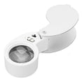 thumbnail image 3 of 40X Illuminated Magnifying Glass LED Portable Aluminum Alloy HD High Transmission Reading Magnifier, 3 of 5