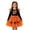Red, variant on Halloween Dresses for Girls Pumpkin Letter Print Mesh Tutu Princess Dress Long Sleeve Crewneck Casual Tutu Dress for Girl Size 7-8Y