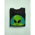 thumbnail image 3 of Big Eyed Alien Design Sweatshirt Men -Image by Shutterstock, Male 5X-Large, 3 of 4