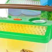 Nature Bound: Critter Barn Habitat - Light-Up Insect Viewer, Built-In Magnifier, Ventilated Lid, Bugs-Fish-Frogs-Worms, Catch & Release Play, Kids 5+