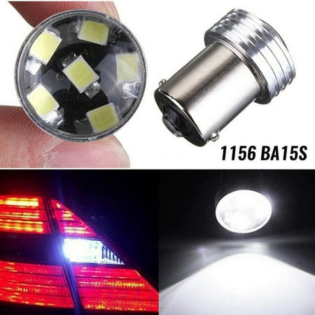 

NUZYZ Brake Light Bulb 1156 2835 6SMD High Power White Light Super Bright LED Light Bulb for Car