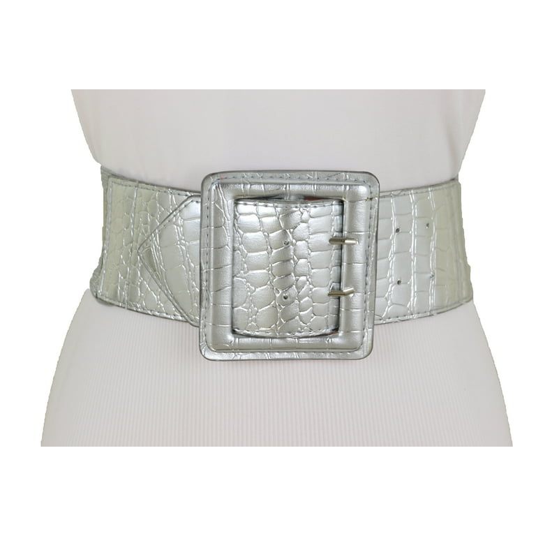 Wide Female Belt, Wide Waist Belt, Big Buckle Belt