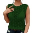 thumbnail image 4 of Ltctricy Women's Crochet Tank Tops Crew Neck Hollow out Sleeveless Knit Sweaters Lightweight Summer Tops, 4 of 7