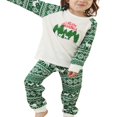 thumbnail image 3 of Family Matching Clothes Christmas Sleepwear  Tree Print Tops Trousers Baby Romper Pajamas Set, 3 of 7