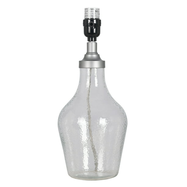 Mainstays Clear Glass 14 Accent Lamp, Mainstays Fillable Glass Jar Table Lamp Base