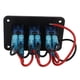 thumbnail image 4 of Interruptor Basculante De 3 Bandas, Protección Contra Sobrecorriente Diseño Trasero Reforzado Interruptor De Encendido Y Apagado Retroiluminación Azul IP65 A Prueba De Agua Para ANGGREK Otros, 4 of 8