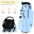thumbnail image 2 of Sturdum 14-Way Golf Stand Bag for Men & Women, Lightweight Golf Bag with Full-Length Dividers, Ergonomic Double Shoulder Strap, Multiple Storage Pockets & Rain Hood, 2 of 8