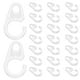 thumbnail image 5 of 50 ganchos de plástico transparente para cortina de ducha, ideales para colgar cortinas en la barra de la ventana del baño., 5 of 8