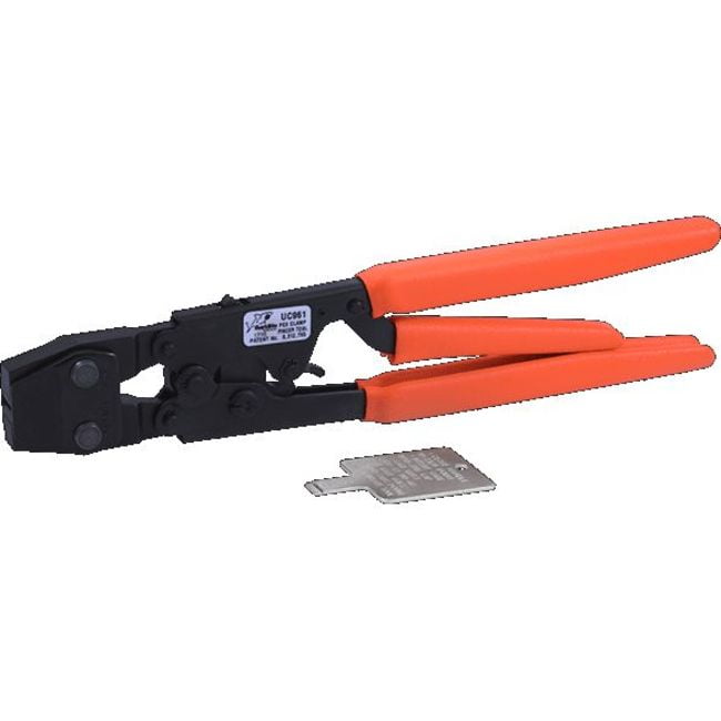One-Hand Quick Clamp PEX Cinch Tool for SS Clamps 3/8" 5/8" 1/2" 3/4" and 1". 