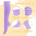 thumbnail image 2 of Women's Fall Winter Knit Slouch Socks, Soft Extra Long Scrunch Knee High Sock Slouchy Boot Socks, 2 of 7