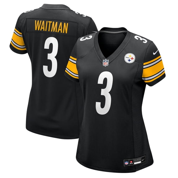 Women's Nike Corliss Waitman Black Pittsburgh Steelers Team Game Jersey