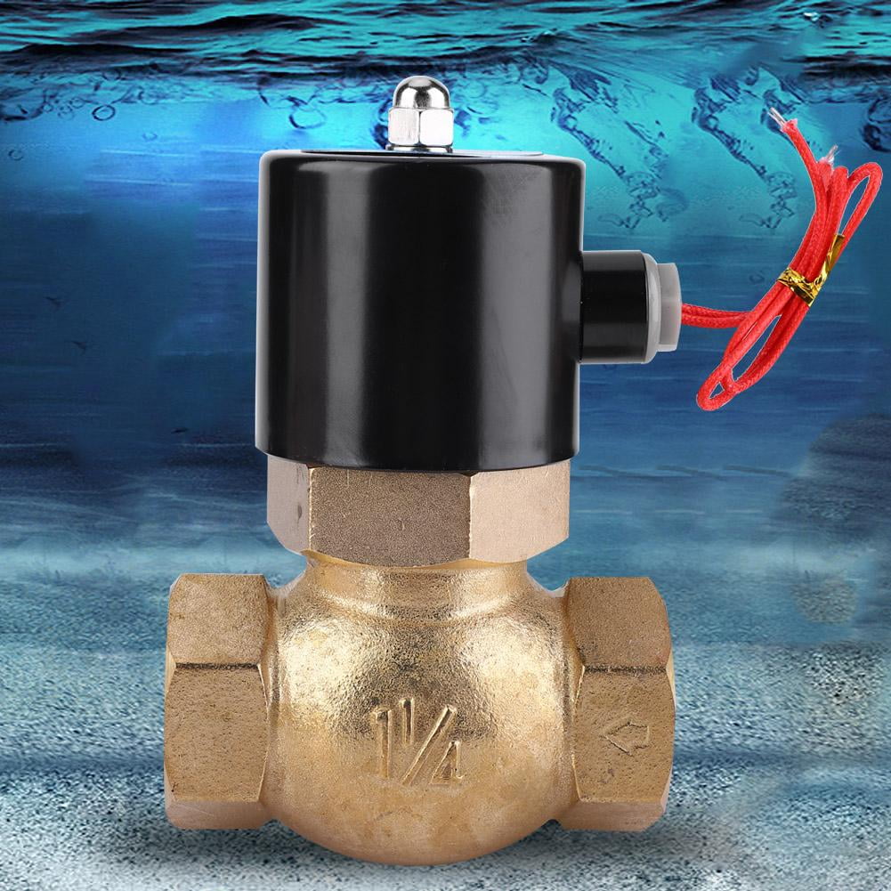 DC24V Electric Solenoid Valve Brass Two-Way Normally Closed Solenoid Valve for Air Water Steam