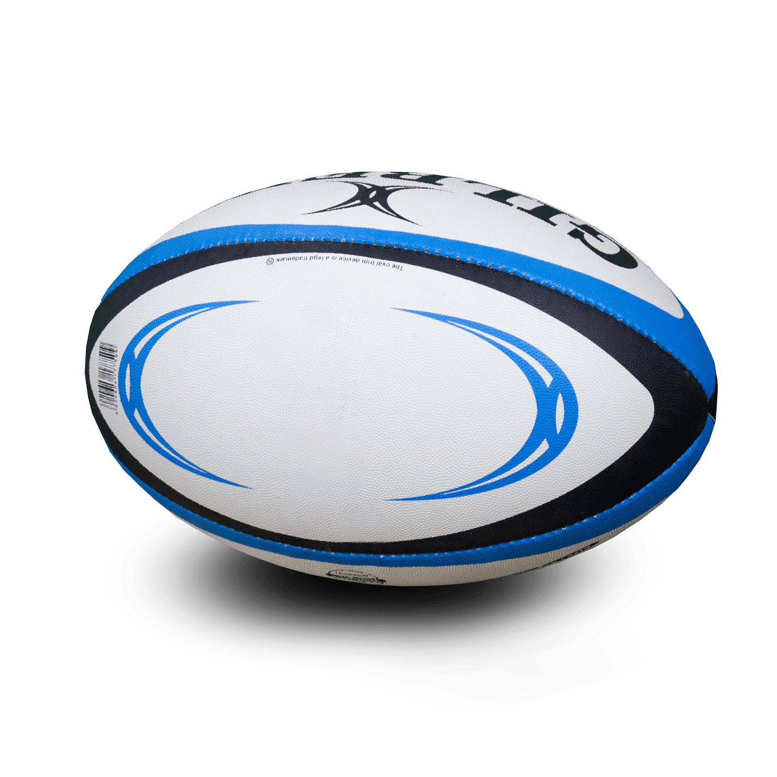 Gilbert Omega Rugby Match Ball - Black/Royal / 5 - Standard