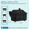 thumbnail image 2 of Adiqo Grill Cover for Pit Boss Pro Series Triple-Function Combo Grill PB1100PSC2 PB1100PSC1 Pit Boss PB1230 Sportsman 1230 Pellet/Gas Combo Grill, All Weather Protection BBQ Cover, 2 of 8