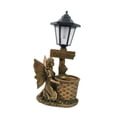 thumbnail image 4 of Fengbin Statue d'Ange Ornement de Pelouse Mignonne Sculpture Imperméable Figurine d'Extérieur pour Patio Brun, 4 of 10