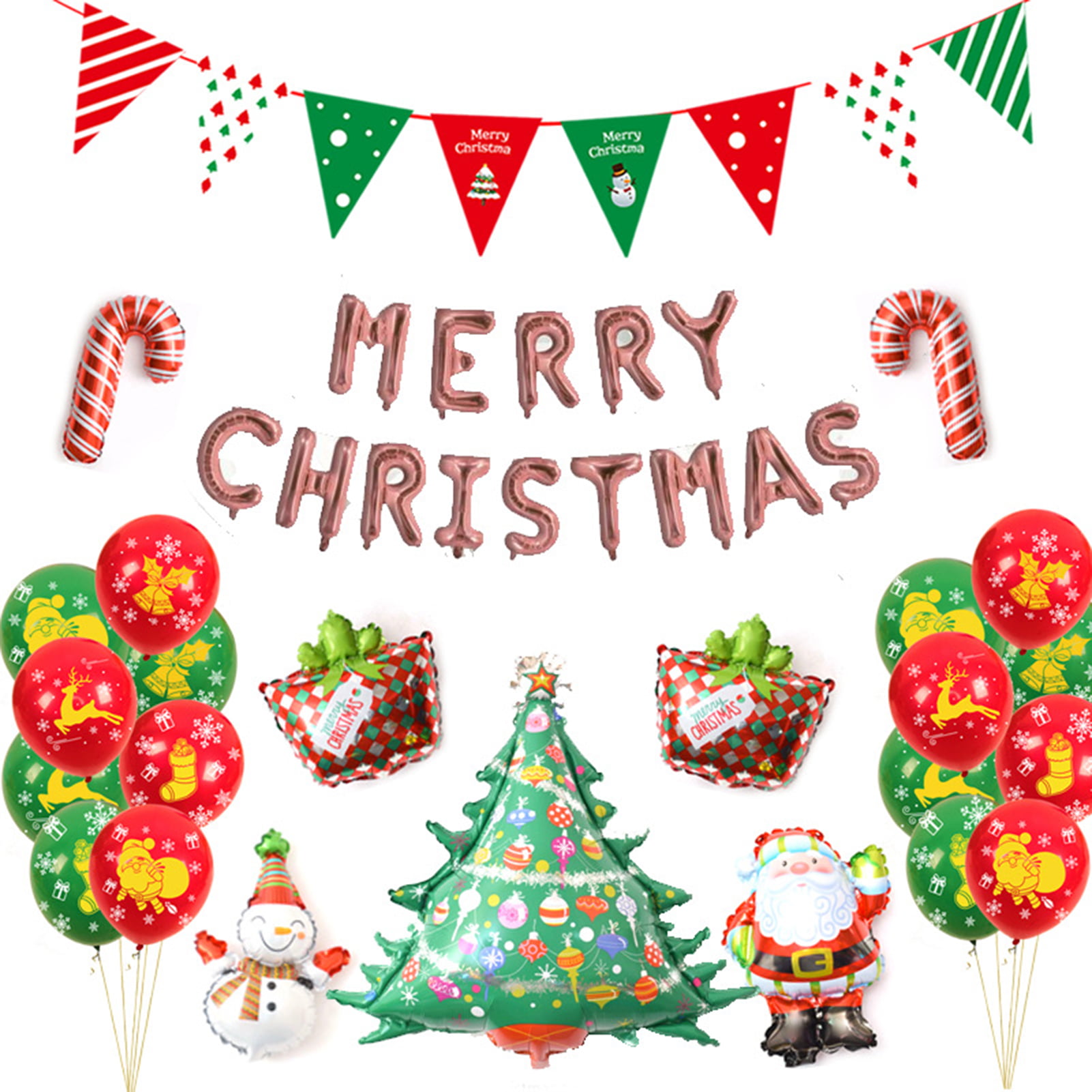 Details about   16 inch Foil Balloons Letter Combinations " MERRY CHRISTMAS " Party Decoration 