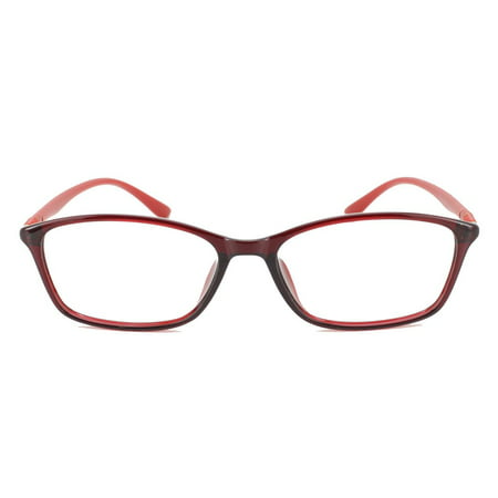 Eye Buy Express Prescription Glasses Mens Womens Orange Bold Rounded Rectangular Translucent Reading Glasses Anti Glare grade