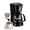 Black, variant on Gevi Small Drip Coffee Maker, 4-Cup, Compact Coffee Pot with Cone Filter, Glass Carafe and Hot Plate, Stainless Steel