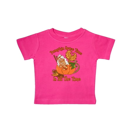 

Inktastic Pumpkin Spice Time is All the Time with Mermaid in Pumpkin Gift Baby Boy or Baby Girl T-Shirt